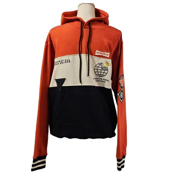 STAPLE PIGEON HOODIE - MEN'S M - ORANGE/BLUE - ICONIC STREETWEAR! - Picture 1 of 14